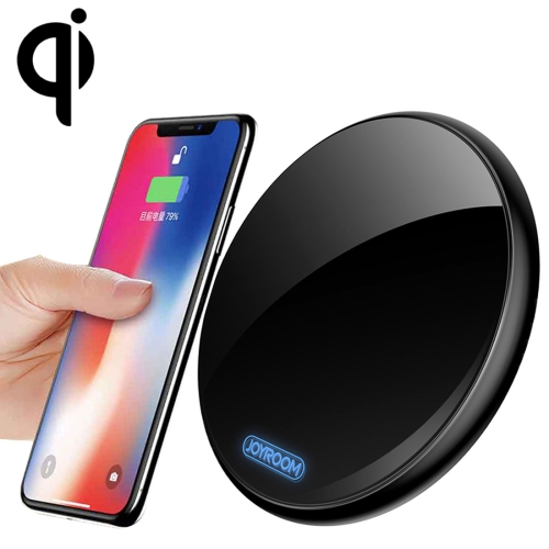 

JOYROOM JR-A13 Round 5W Fast Charging Qi Wireless Charger Pad, For iPhone, Galaxy, Huawei, Xiaomi, LG, HTC and Other Smart Phones (Black)