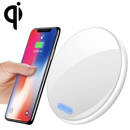 

JOYROOM JR-A13 Round 5W Fast Charging Qi Wireless Charger Pad, For iPhone, Galaxy, Huawei, Xiaomi, LG, HTC and Other Smart Phones (White)