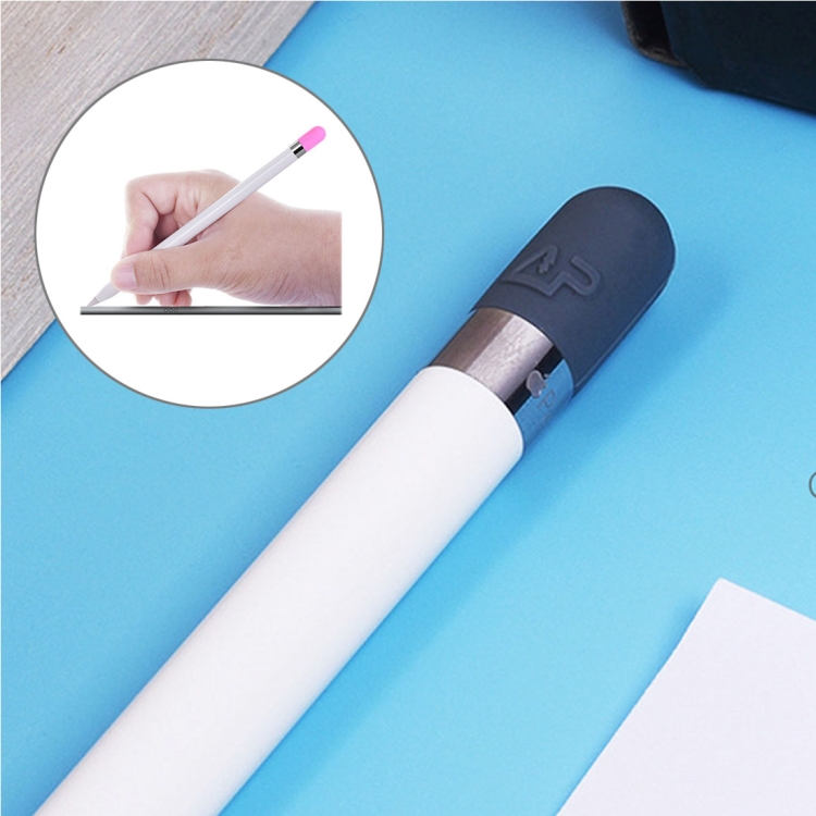 

For Apple Pencil Creative Anti-lost Pencil Cap TouchPen Silicone Protective Cap(Grey)