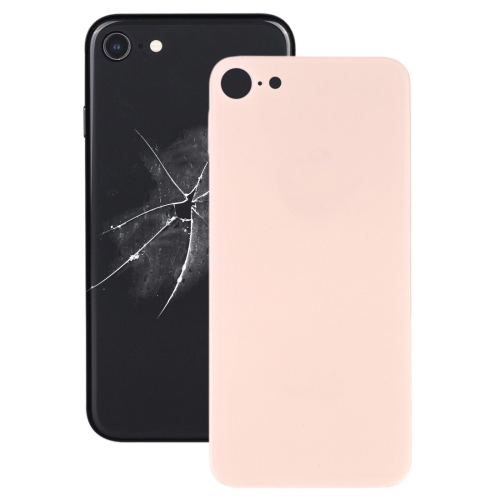 

Easy Replacement Big Camera Hole Glass Back Battery Cover with Adhesive for iPhone 8(Gold)