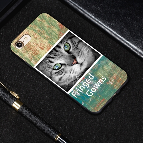 

Cat Painted Pattern Soft TPU Case for iPhone 8 & 7