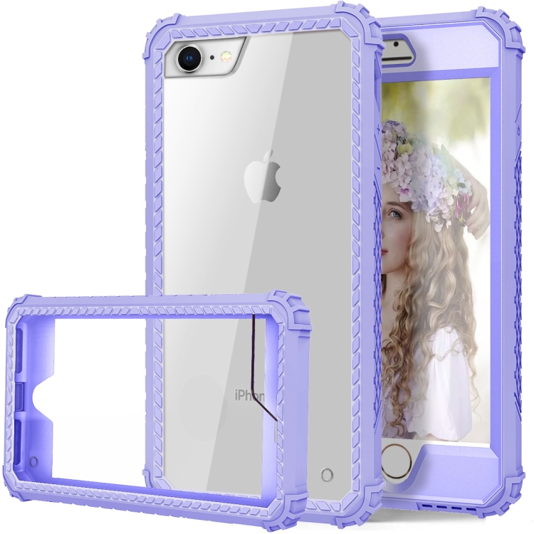 

Shockproof TPU + PC Universal Plate Case for iPhone 8 & 7 (Purple)