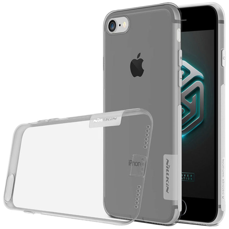 

NILLKIN for iPhone 8 & 7 Transparent TPU Protective Soft Cover Case (Grey)