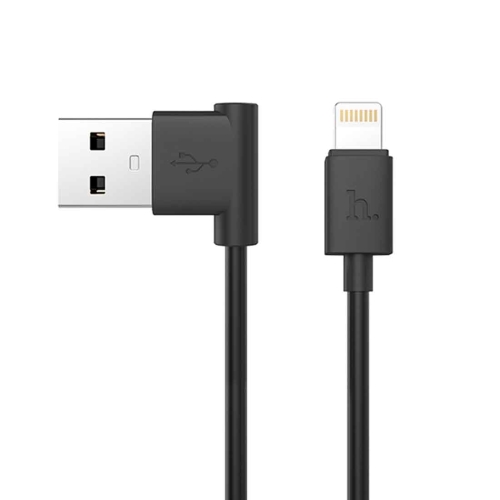 

hoco 1.2m PVC L-type 8 Pin to USB Data Sync Charging Cable, For iPhone XR / iPhone XS MAX / iPhone X & XS / iPhone 8 & 8 Plus / iPhone 7 & 7 Plus / iPhone 6 & 6s & 6 Plus & 6s Plus / iPad(Black)