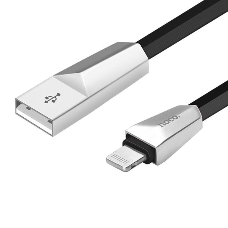 

Hoco 1.2m X4 8 Pin to USB Zinc Alloy Diamond Charging Data Cable, For iPhone XR / iPhone XS MAX / iPhone X & XS / iPhone 8 & 8 Plus / iPhone 7 & 7 Plus / iPhone 6 & 6s & 6 Plus & 6s Plus / iPad(Black)