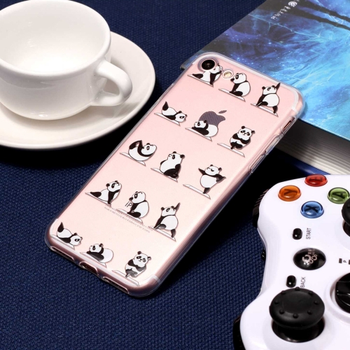 

For iPhone 8 & 7 The Panda Yoga Pattern TPU Protective Case