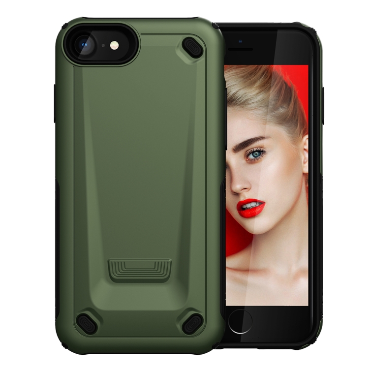 

Ultra-thin TPU+PC Mechanic Shockproof Protective Case for iPhone 8 & 7 (Army Green)