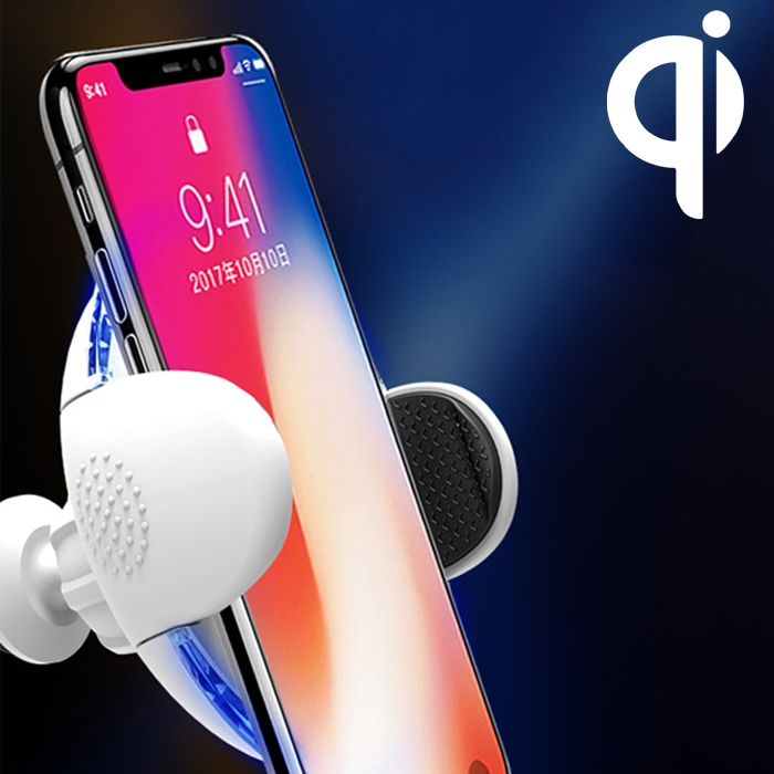 

RDL-LS Adjustable Car Wireless Charger Air Vent Bracket (White)