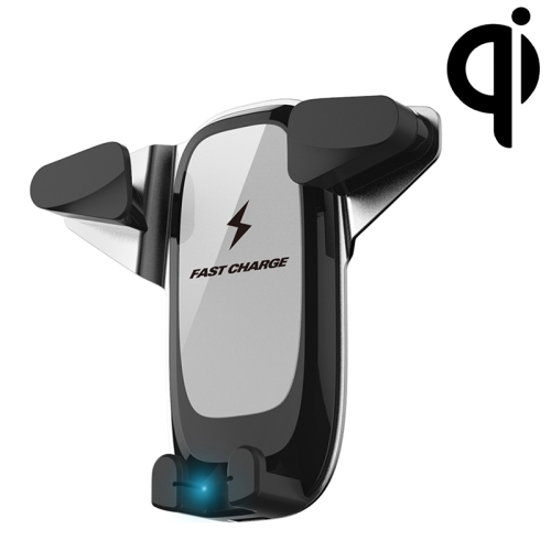 

AiNaU 7.5W / 10W Clip2 Car Qi Wireless Charger Fast Charging Air Vent Phone Holder(Silver)