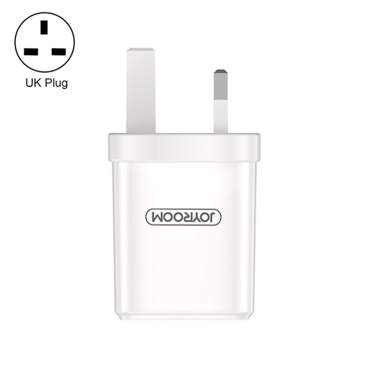 

JOYROOM L-M126 2.4A USB Travel Wall Charger Power Plug Adapter, UK Plug (White)
