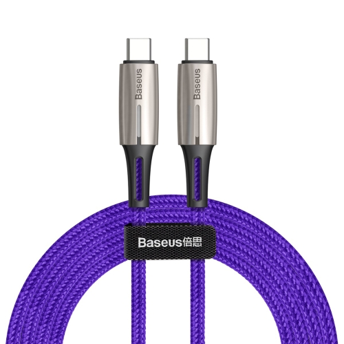 

Baseus PD2.0 60W 20V 3A USB-C / Type-C Fast Charging Cable, Length : 2m(Purple)