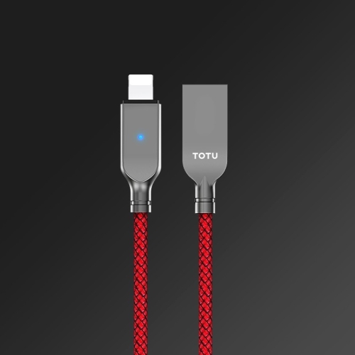 

TOTUDESIGN Glowworm Series 5V 2.4A 8 Pin Intelligent Power-off Charging Data Cable, Length : 1.2m(Red)