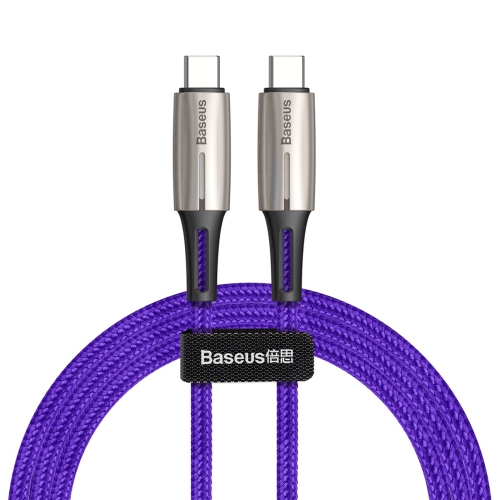 

Baseus PD2.0 60W 20V 3A USB-C / Type-C Fast Charging Cable, Length : 1m(Purple)