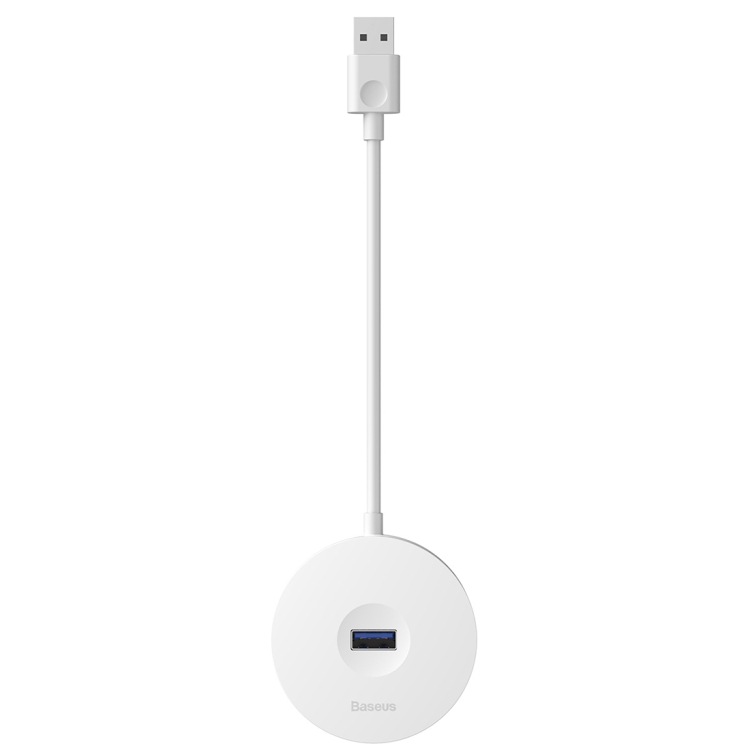 

Baseus Round Box 4 In 1 USB Plug HUB Intelligent Converter, Length : 1m(White)