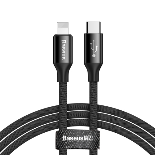 

Baseus 5V 2A USB-C / Type-C to 8 Pin Fast Charging Cable, Length : 2m(Black)
