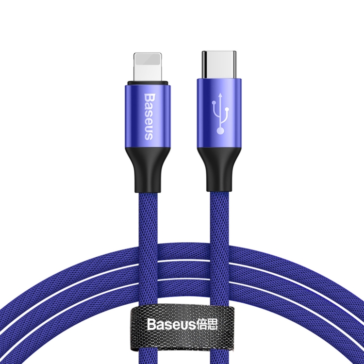 

Baseus 5V 2A USB-C / Type-C to 8 Pin Fast Charging Cable, Length : 2m(Blue)