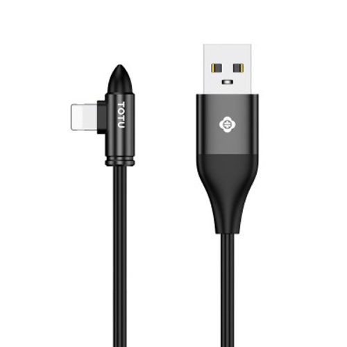 

TOTUDESIGN BLA-055 Revial Series 1.2m 2.1A 8 Pin to USB Mini Elbow Data Sync Charging Cable