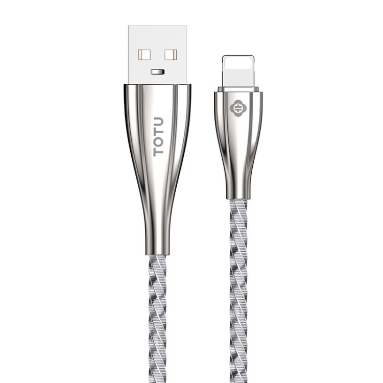 

TOTUDESIGN BLA-052 King Kong Series II 8 Pin Charging Cable, Length : 1m(Silver)