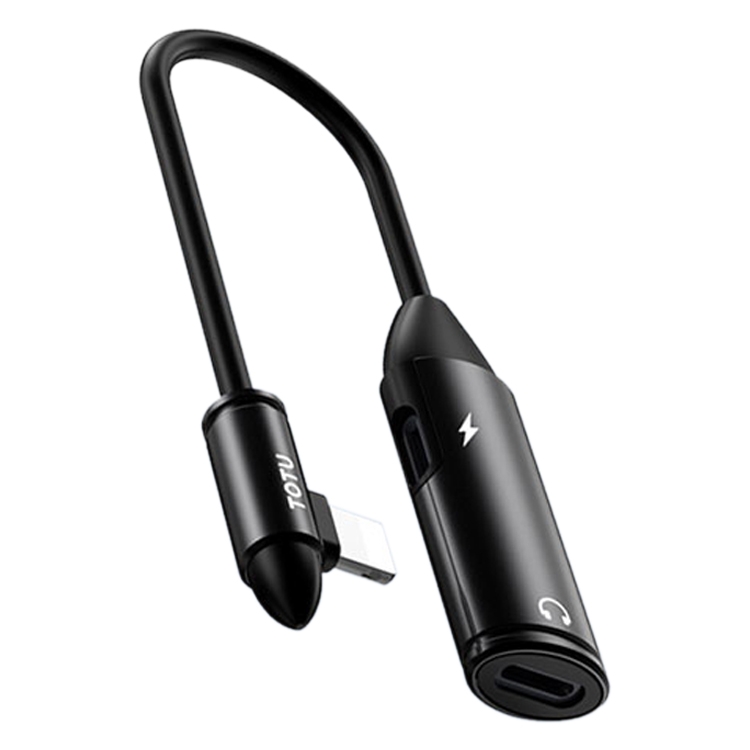 

TOTUDESIGN EAUC-20 Revial Series 8 Pin Male to Dual 8 Pin Female 2 in 1 Mini Portable Audio & Charging Adapter