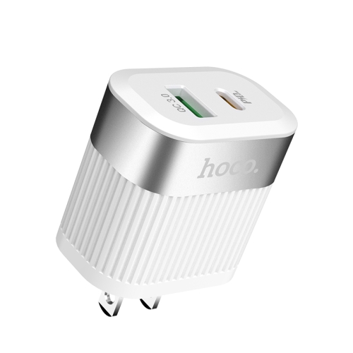

hoco C58 Prominent PD+QC3.0 Charger, US Plug (White)