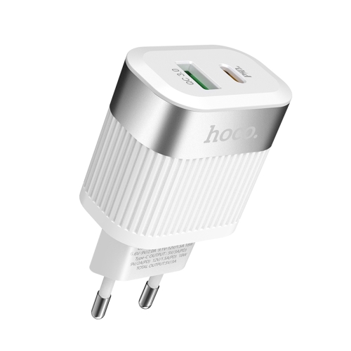 

hoco C58A Prominent PD+QC3.0 Charger, EU Plug (White)