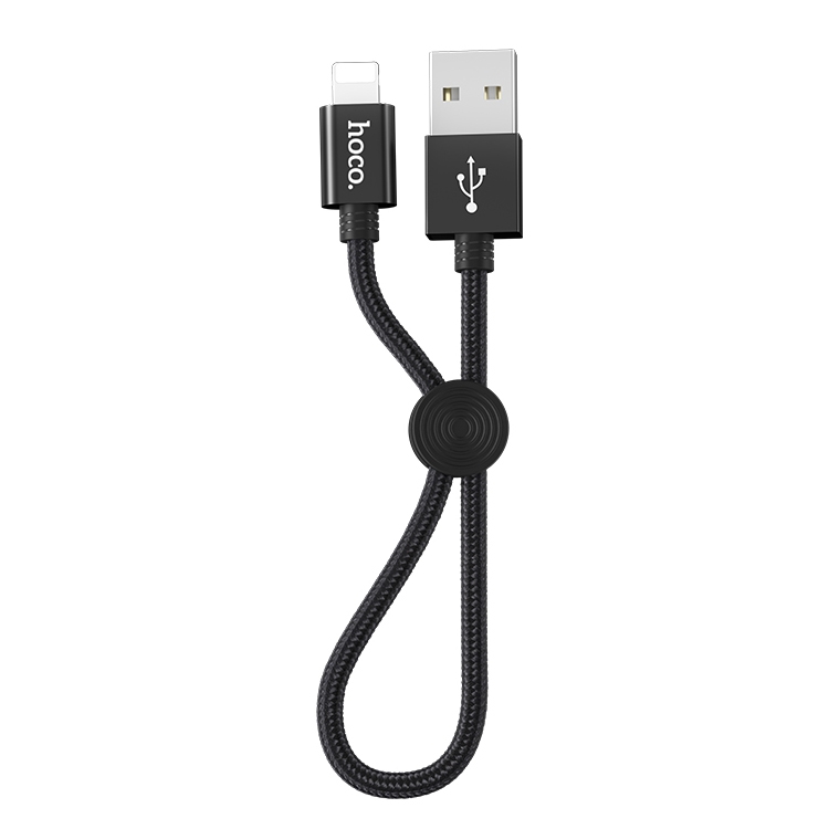 

hoco X35 8 Pin to USB Charging Data Cable, Length: 25cm (Black)