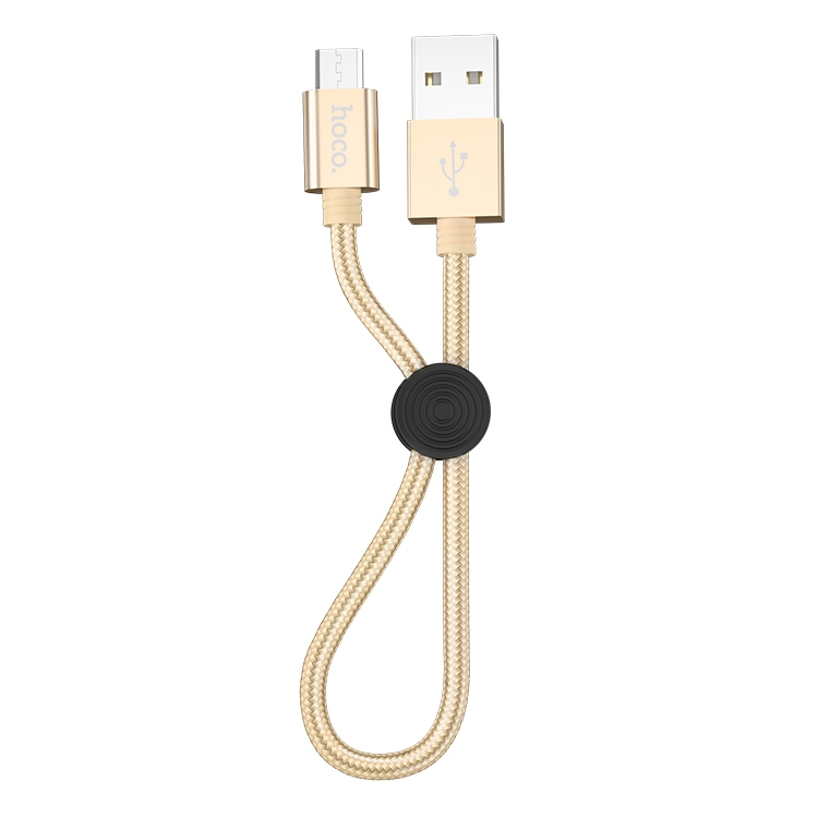 

hoco X35 Micro USB Charging Data Cable, Length: 25cm(Gold)