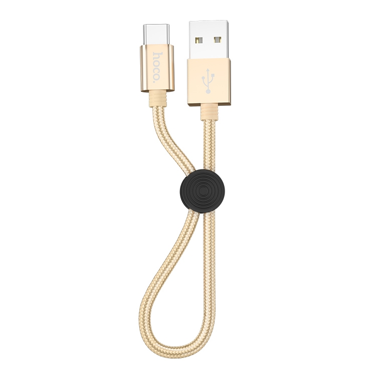 

hoco X35 Type-C / USB-C Charging Data Cable, Length: 25cm (Gold)