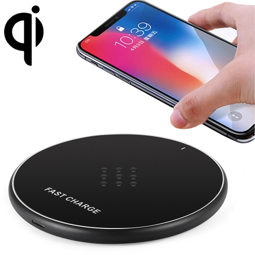 

HAMTOD G19 10W QI Universal Round Wireless Charger(Black)