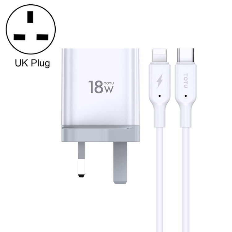 

TOTUDESIGN CACQ-05 Minimal Series PD 18W Travel Charger Kit, UK Plug