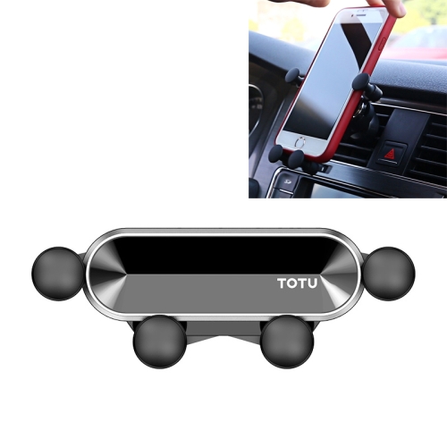 

TOTUDESIGN DCTV-15 Keeper Series Car Mount Phone Gravity Holder Stand (Silver)