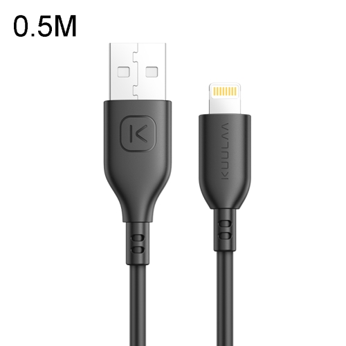 

Kuulaa KL-X08 Minimalist Series USB to 8 Pin Interface MFI Fast Charging Data Cable, Length: 0.5m (Black)