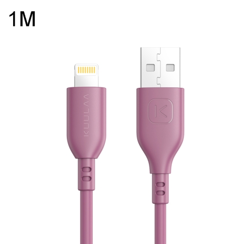 

Kuulaa KL-X08 Minimalist Series USB to 8 Pin Interface MFI Fast Charging Data Cable, Length: 1m (Red)