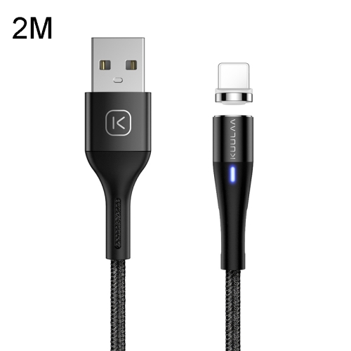 

Kuulaa KL-X02-L USB to 8 Pin Interface Round Head Magnetic Fast Charging Data Cable, Length: 2m (Black)