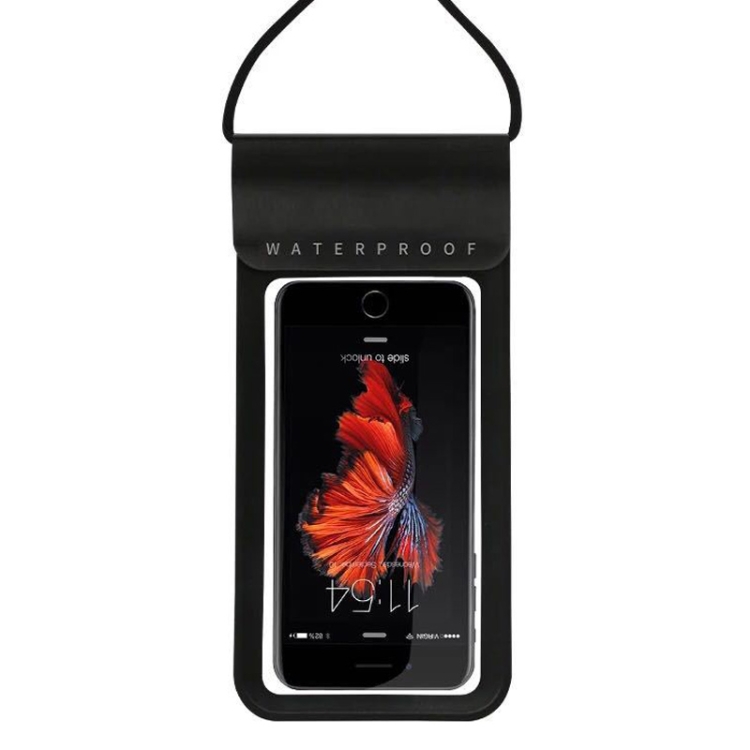 

Outdoor Diving Swimming Mobile Phone Touch Screen Waterproof Bag for 6 to 7 Inch Mobile Phone(Black)