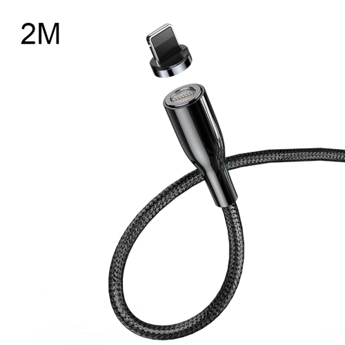

CAFELE Zhen Magnetic Series 8 Pin To USB Round Head Magnetic Suction Fast Charging Data Cable Line Length: 2m(Black)
