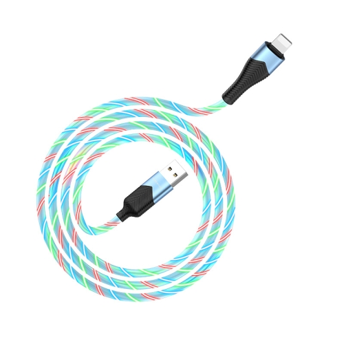 

Borofone BU19 1m 2.4A USB to 8 Pin Streamer Charging Data Cable (Blue)