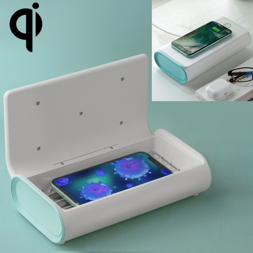 

MOMAX QU6W 10W Wireless Charging Sterilization Box Smartphone Sterilizer UVC Light Disinfection Cleaning Box (White)