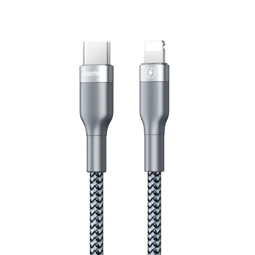 

REMAX RC-009 1m 3A USB-C / Type-C to 8 Pin 18W PD Fast Charging Data Cable(Silver)