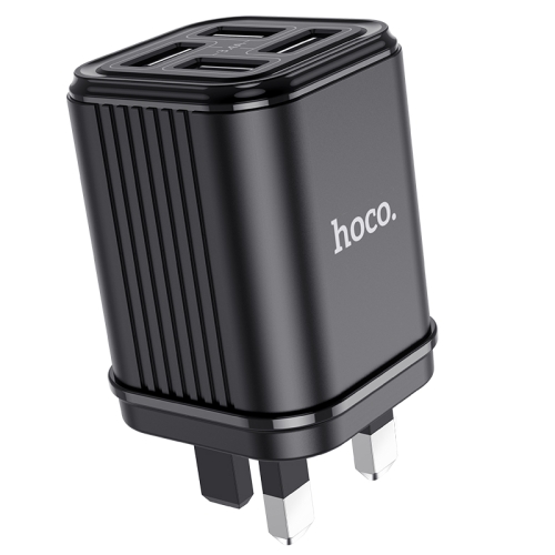 

Hoco C84B SuRui 4-port USB Charger Travel Charger, UK Plug (Black)