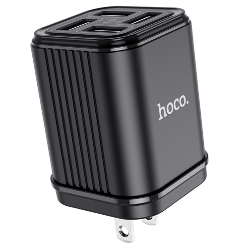 

Hoco C84 SuRui 4-port USB Charger Travel Charger, US Plug(Black)