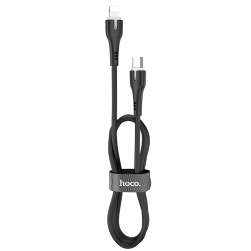 

Hoco X45 1m Surplus 8 Pin to Type-C PD Fast Charging Data Sync Charging Cable (Black)