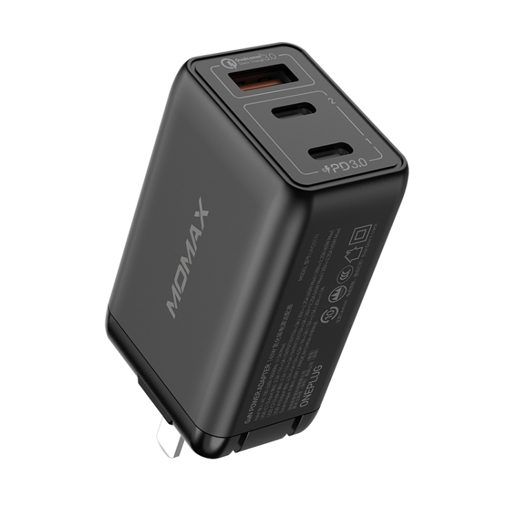 

MOMAX UM20CN PD Quick Charging Travel Charger Power Adapter(Black)