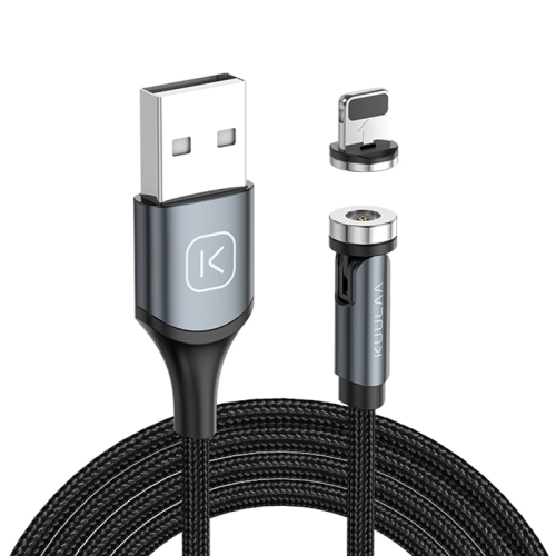 

KUULAA KL-O135 1m USB to 8 Pin 540 Degree Single Point Rotating Magnetic Charging Cable(Black)