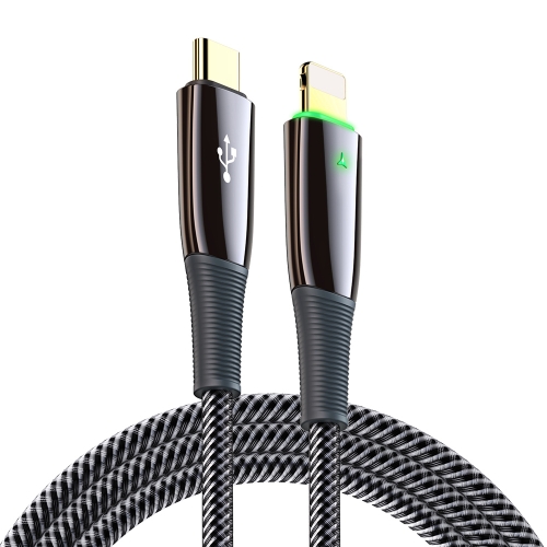 

DUX DUCIS K-IV Series Type-C to 8 Pin Braided PD Fast Charging Data Cable, Length: 1.2m(Black)