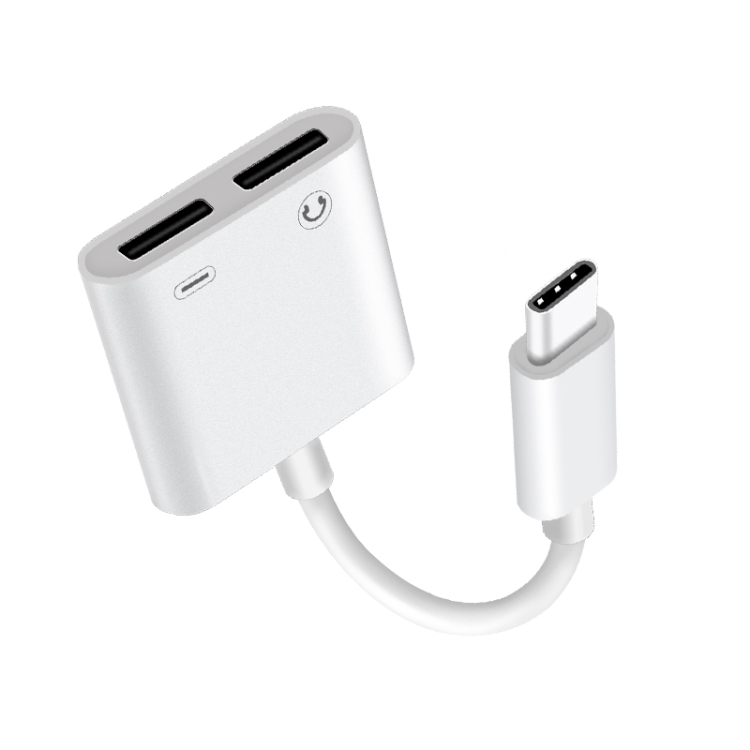 

FT_AC42 2 in 1 18W PD USB-C / Type-C Male to USB-C / Type-C Audio + USB-C / Type-C Charging Female Audio Adapter