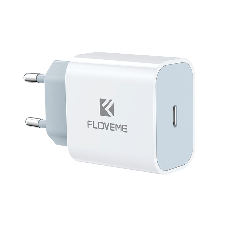

FLOVEME 20W PD 3.0 Travel Fast Charger Power Adapter, EU Plug (White)