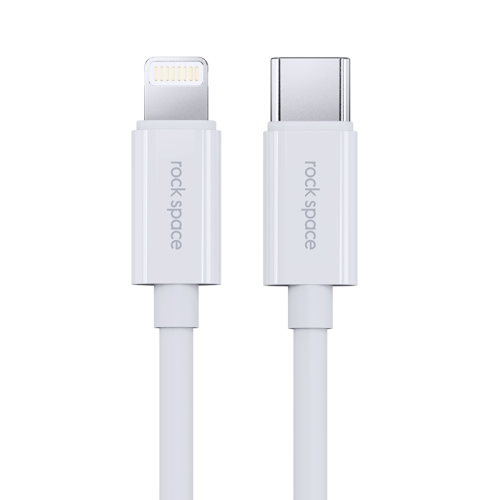 

ROCK Space Z19 PD 20W 3A USB-C / Type-C to 8 Pin Fast Charging TPE Data Cable, Cable Length: 1m