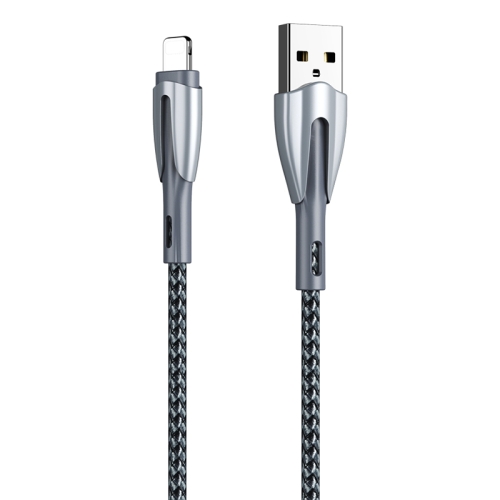 

REMAX RC-162i Armor Series 3A USB to 8 Pin Charging Cable, Cable Length: 1m (Silver)