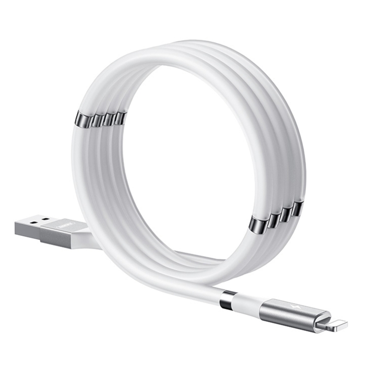 

REMAX RC-125i 2.1A USB to 8 Pin Magnetic Data Cable, Cable Length: 1m(White)